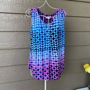 Como women’s sleeveless top optical illusion-print , PM